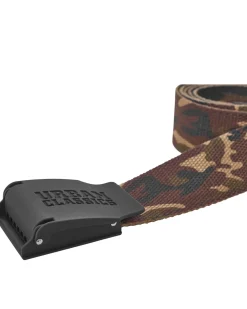 Urban Classics Logo kangasvyö - Ruskea Camo Online