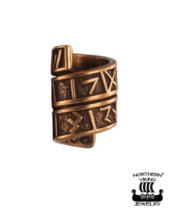Northern Viking Jewelry Long Rune partakoru - Pronssi