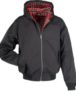 Brandit Lord Canterbury hooded välikausitakki - Musta Outlet