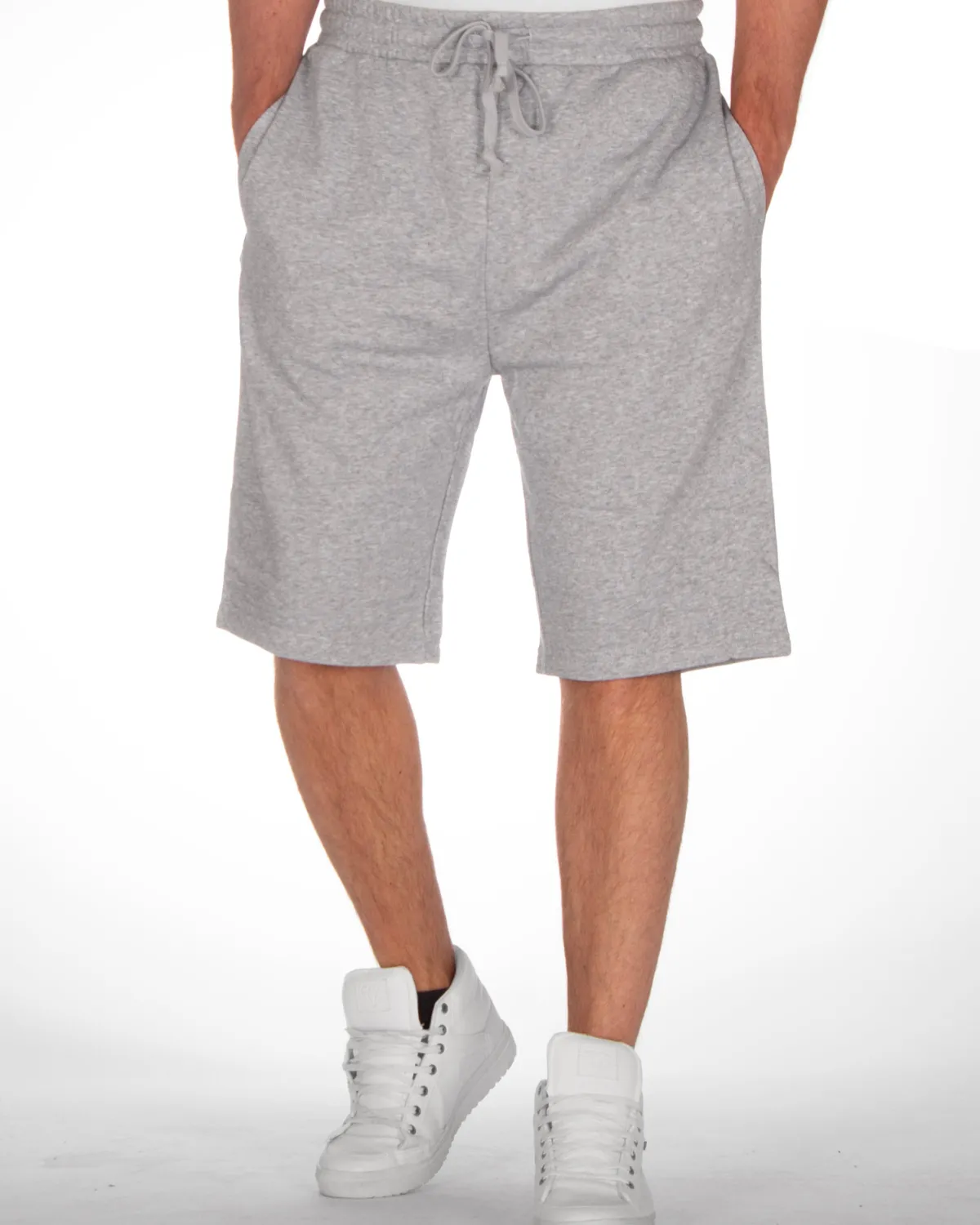 Urban Classics Low crotch collegeshortsit - Harmaa New