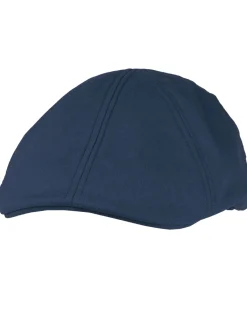 Salon Macon 56 gen linen flat cap - Sininen New