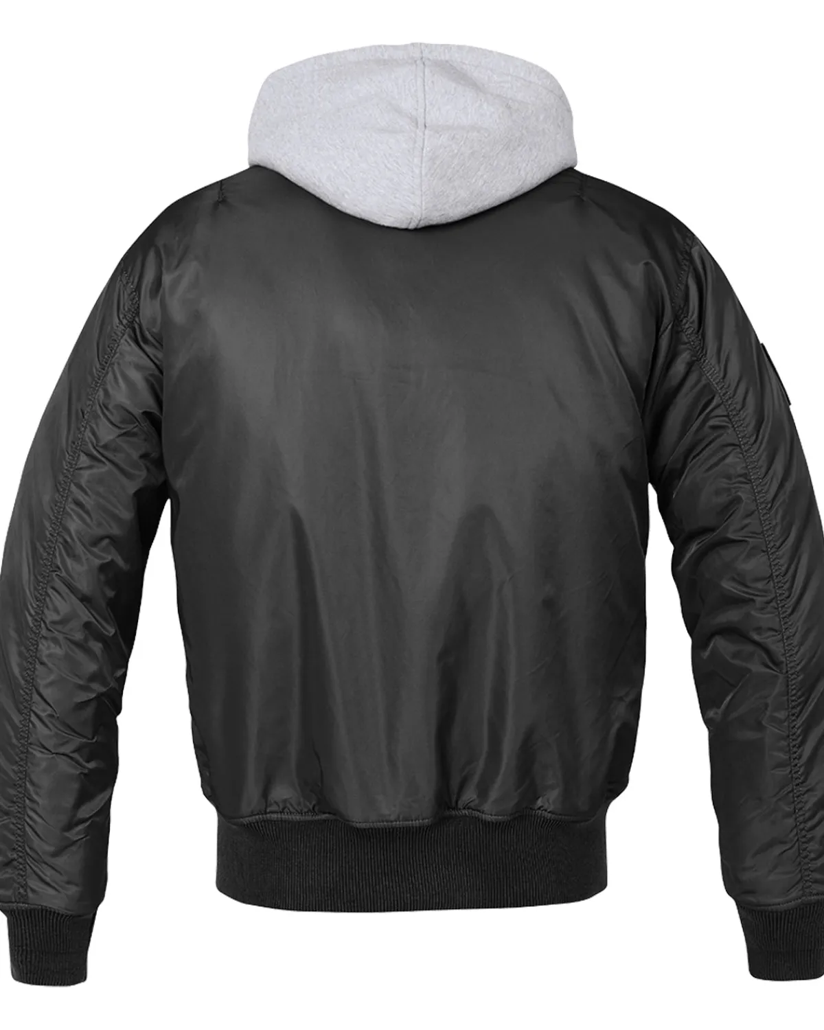 Brandit MA1 hooded bombertakki - /Harmaa Musta