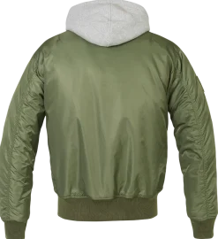 Brandit MA1 hooded bombertakki - Vihreä Sale