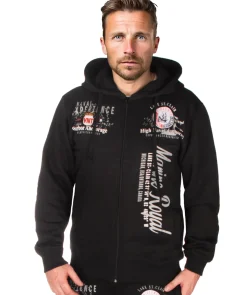 Disturb Clothing Marine royal vetoketjuhuppari - / Musta Best