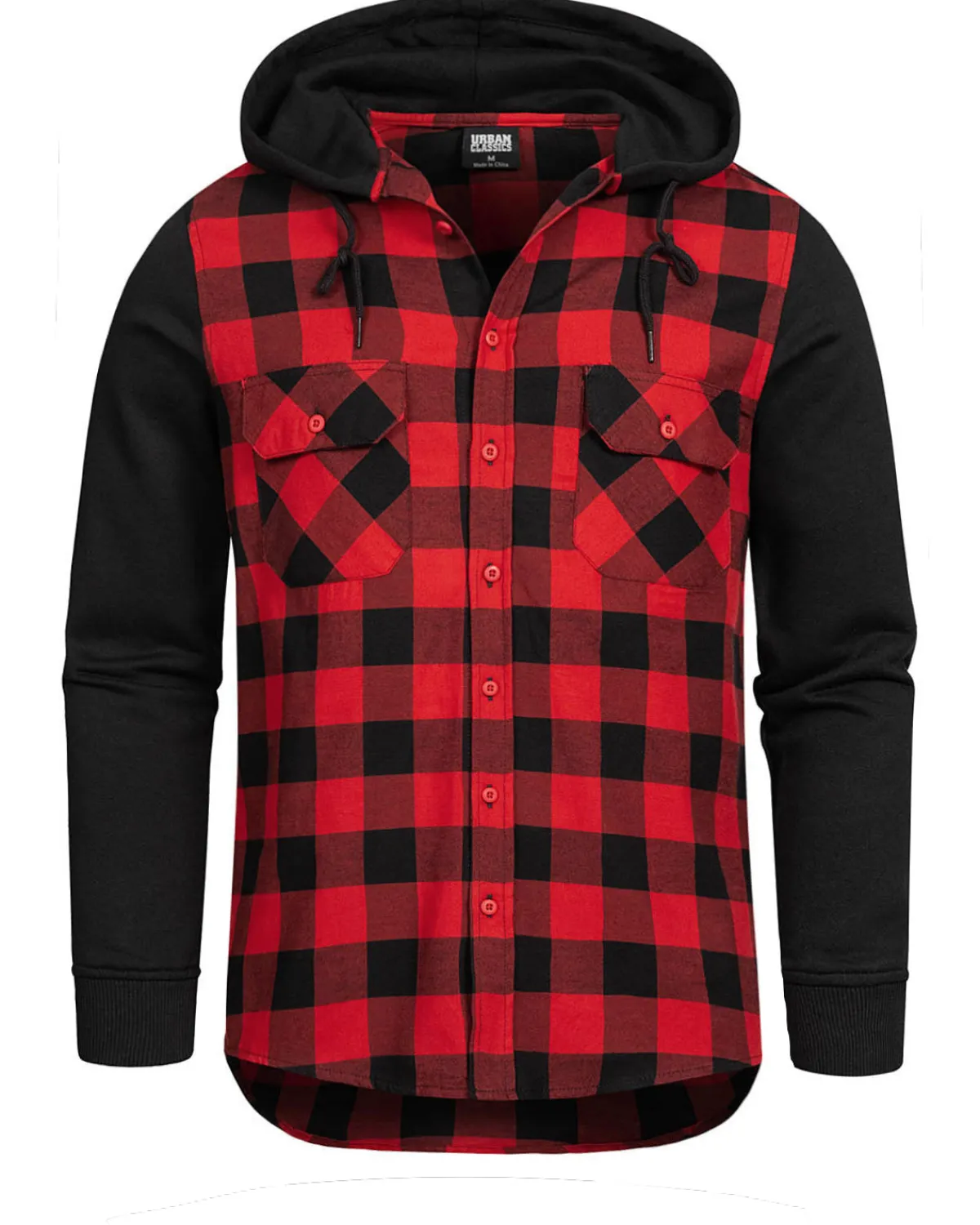Urban Classics Mountain flanellihuppari - /Punainen Musta Clearance