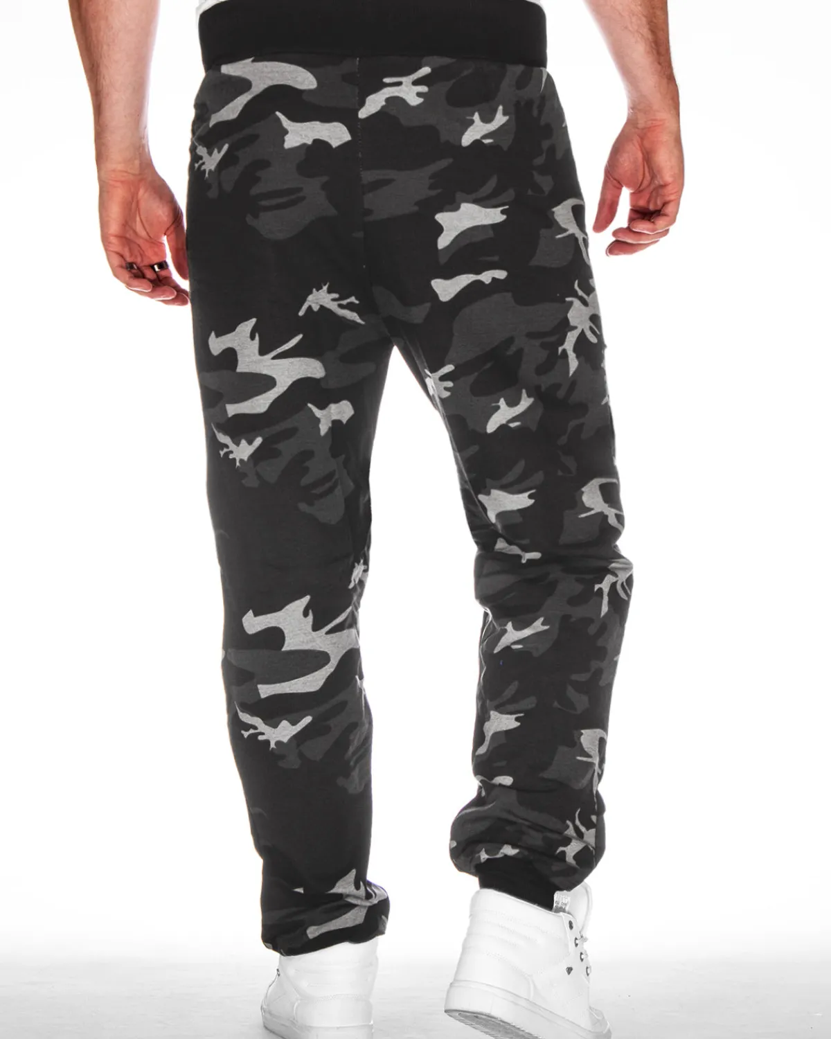 Disturb Clothing Naval collegehousut - Camo/Valkoinen Musta Discount
