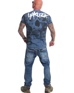 Yakuza Ink Newsflash t-paita - Sininen Clearance