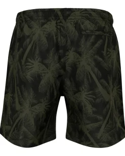 Urban Classics Pattern Palm uimashortsit - /Vihreä Musta Discount