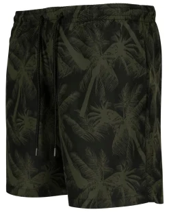 Urban Classics Pattern Palm uimashortsit - /Vihreä Musta Discount