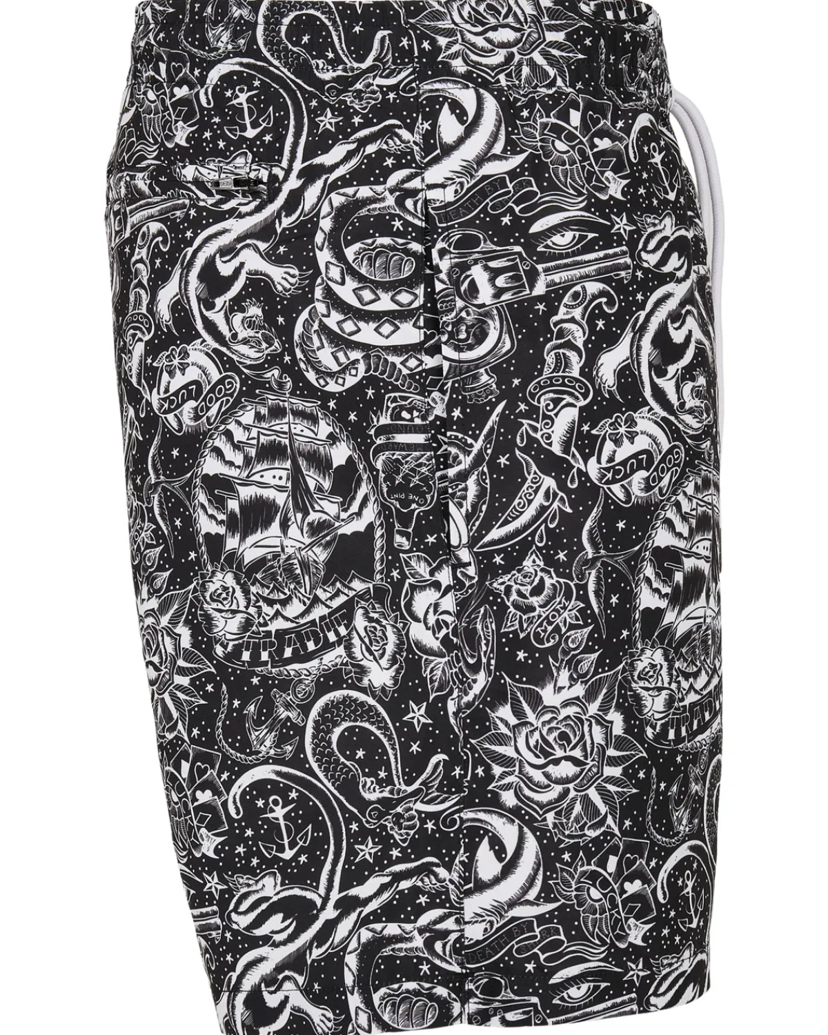 Urban Classics Pattern Tattoo uimashortsit - /Valkoinen Musta Online