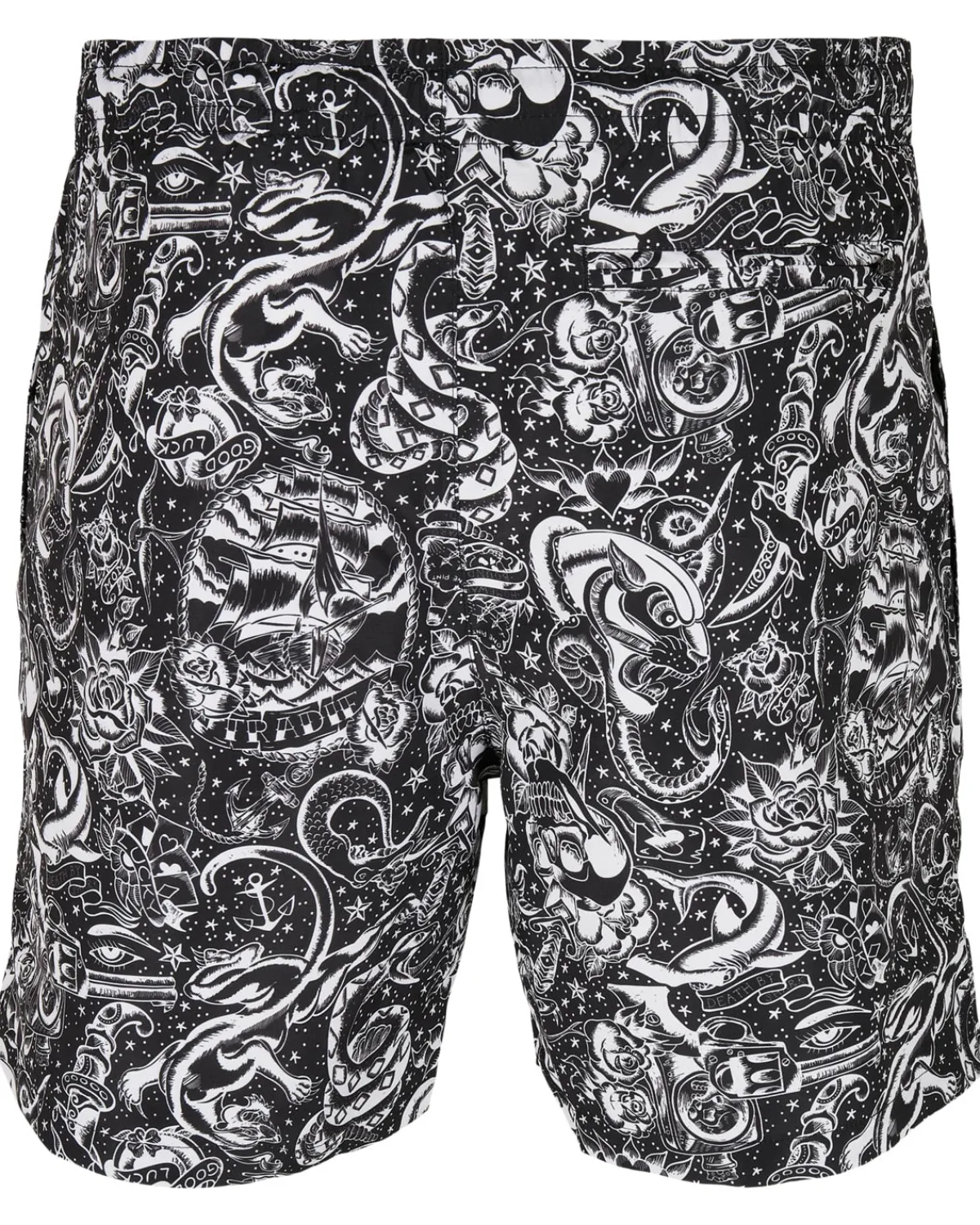 Urban Classics Pattern Tattoo uimashortsit - /Valkoinen Musta Online
