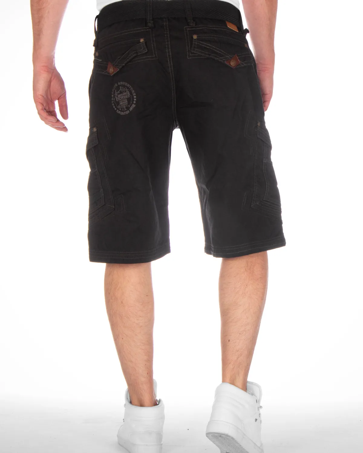 Geographical Norway Peanut reisitaskushortsit - Musta