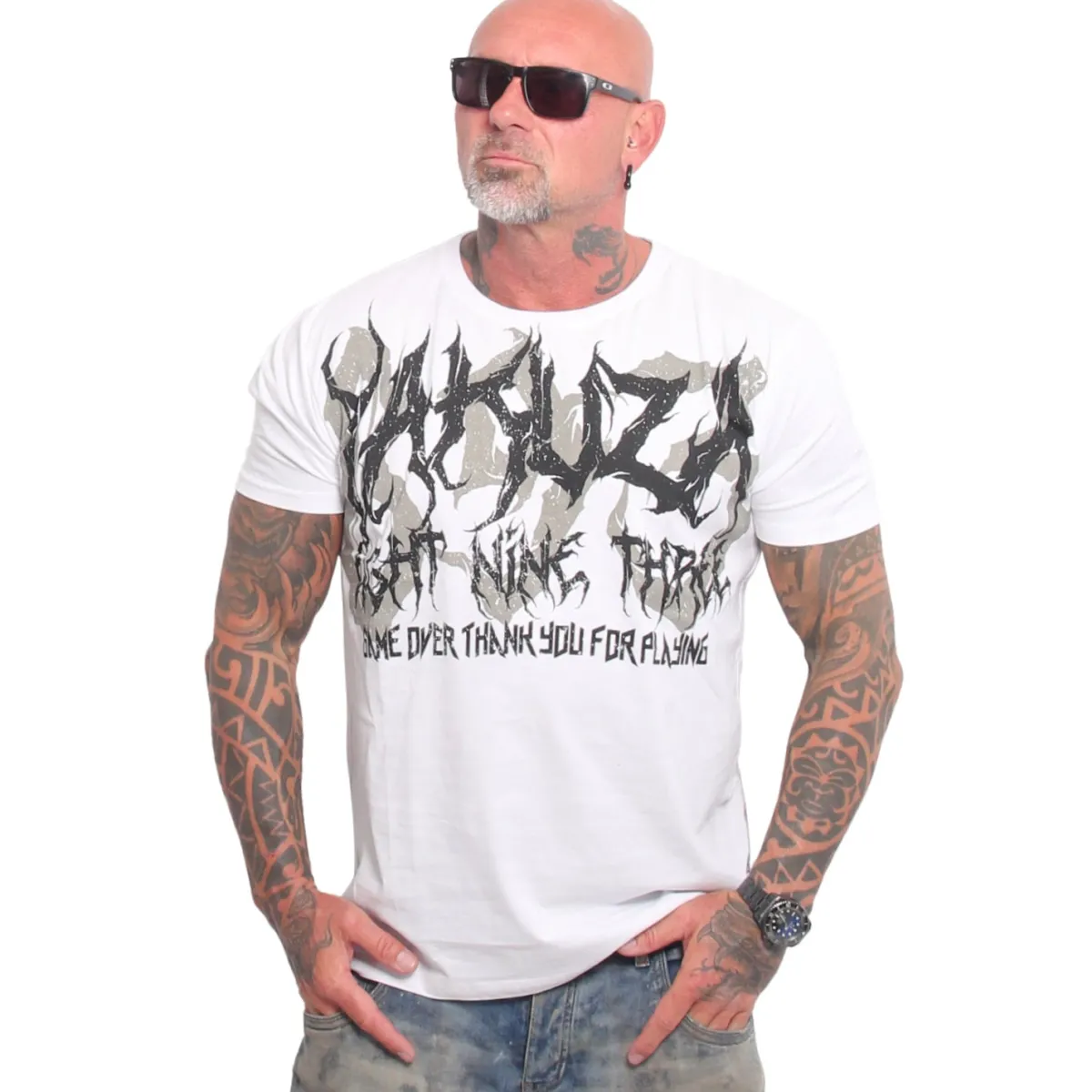 Yakuza Ink Pest t-paita - Valkoinen Clearance