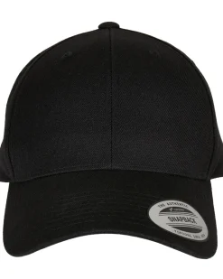 FLEXFIT Premium curved snapback - Musta Discount