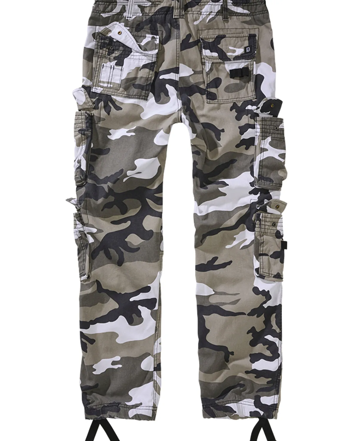 Brandit Pure slim reisitaskuhousut - Valkoinen camo Urban New