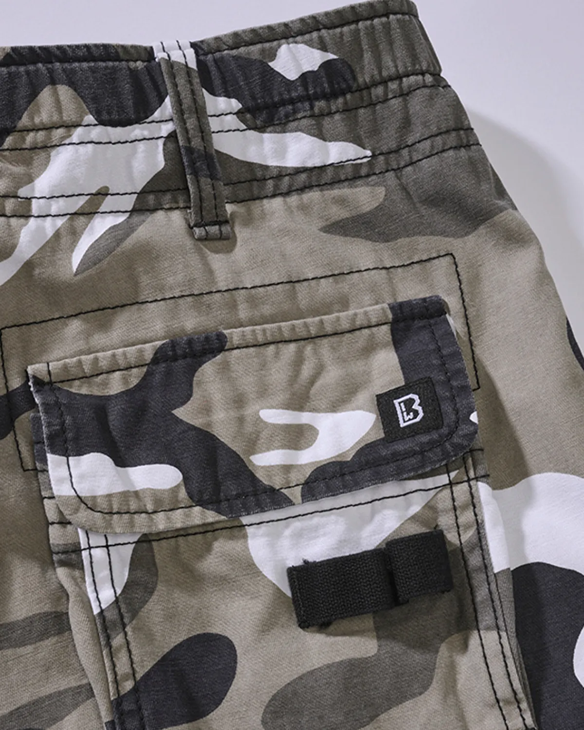 Brandit Pure slim reisitaskuhousut - Valkoinen camo Urban New