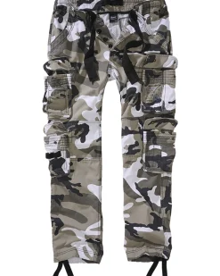 Brandit Pure slim reisitaskuhousut - Valkoinen camo Urban New