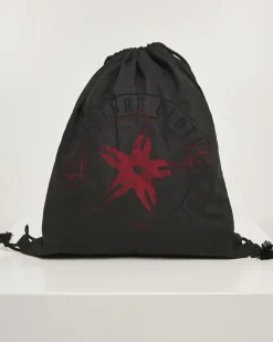 Disturb Clothing Red Star gymsack - Musta Online