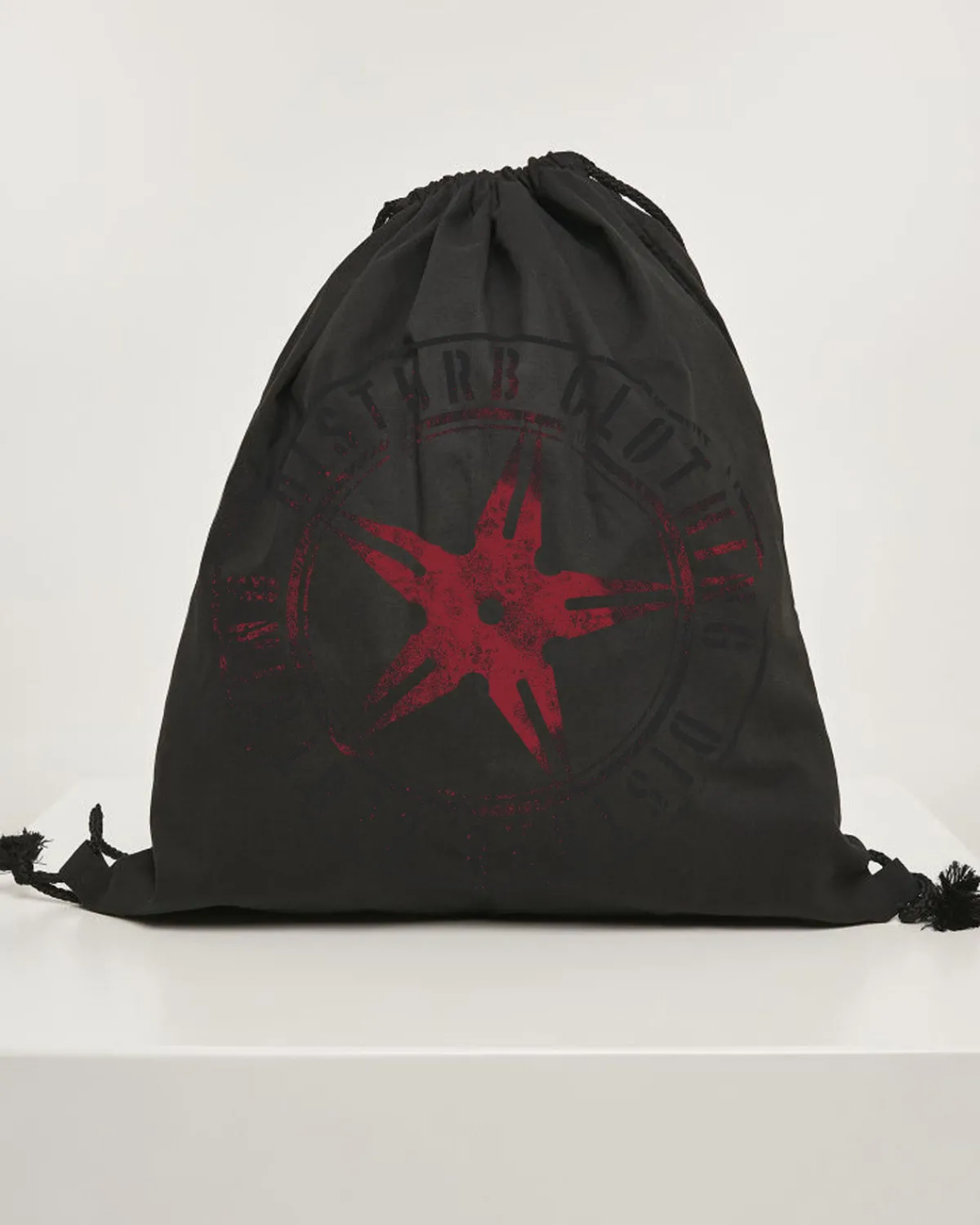 Disturb Clothing Red Star gymsack - Musta Online