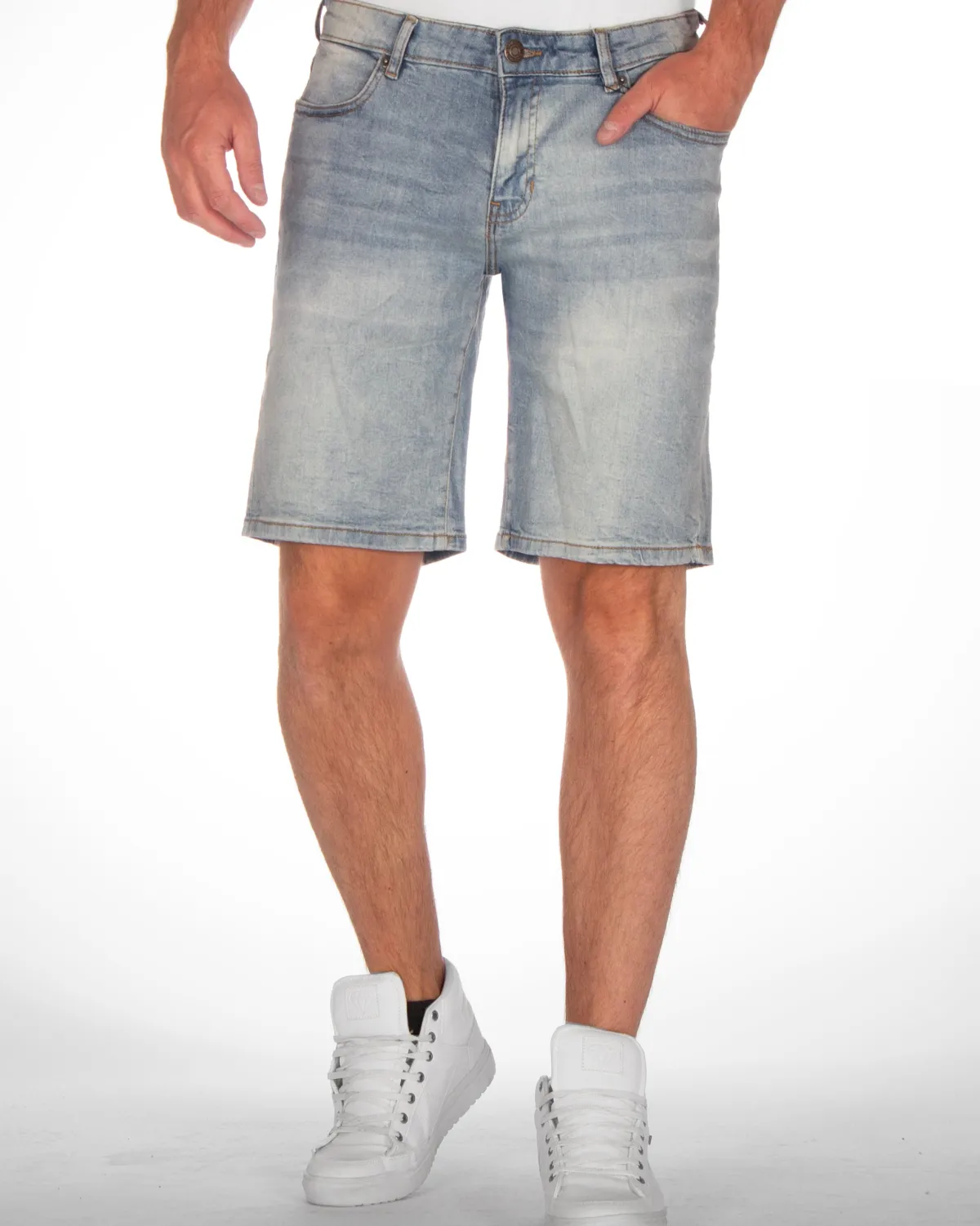 Urban Classics Relaxed fit farkkushortsit - Vaaleansininen
