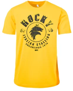 Print Shirt Rocky - Italian stallion t-paita - Keltainen Clearance