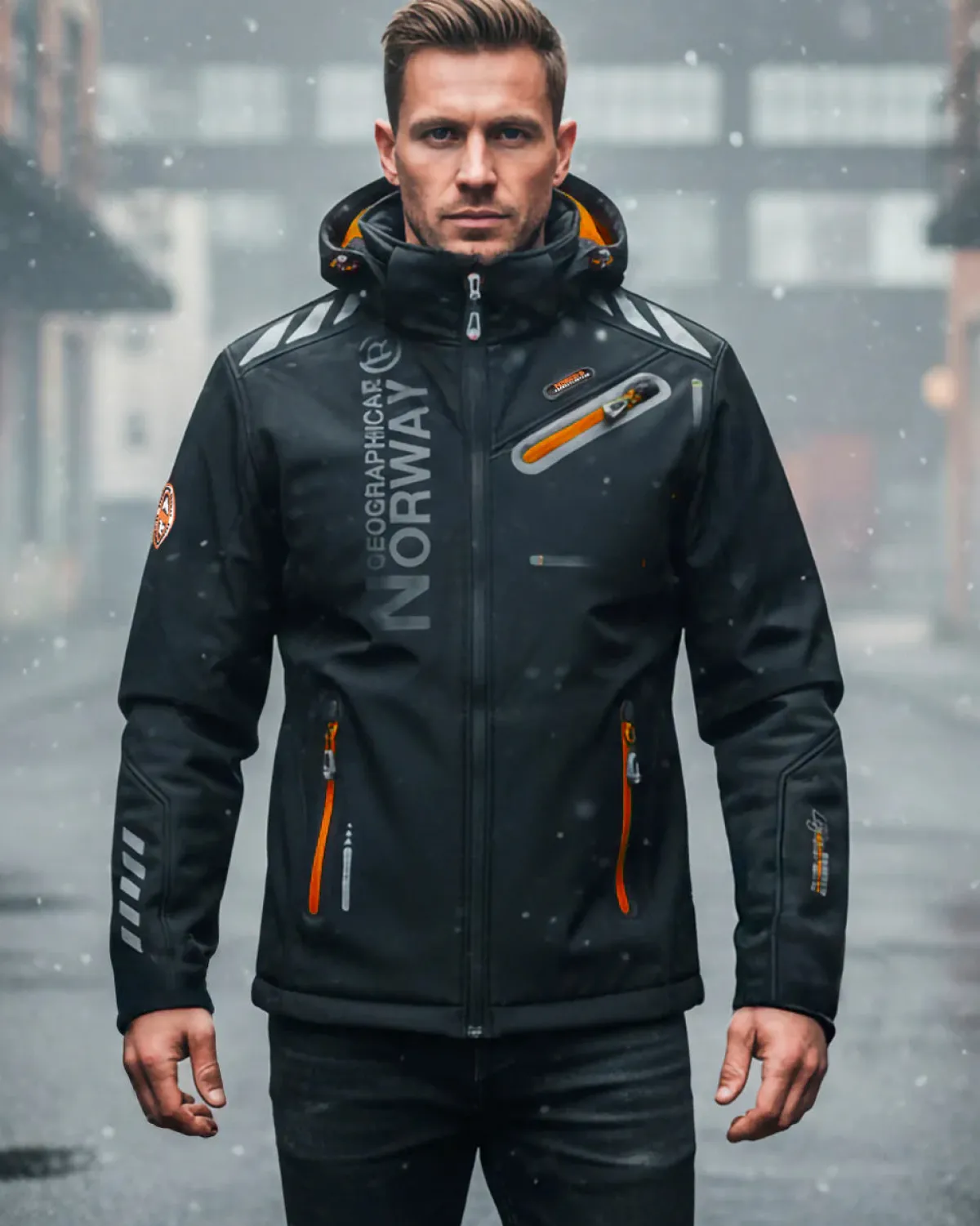 Geographical Norway Royaute softshell-takki - /Oranssi Musta Online