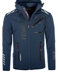Geographical Norway Royaute softshell-takki - /Musta Tummansininen Clearance