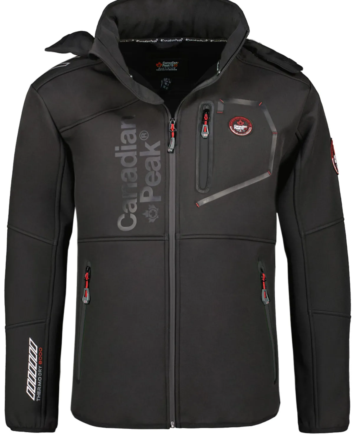 Canadian Peak Royteak softshell-takki - / Musta Hot