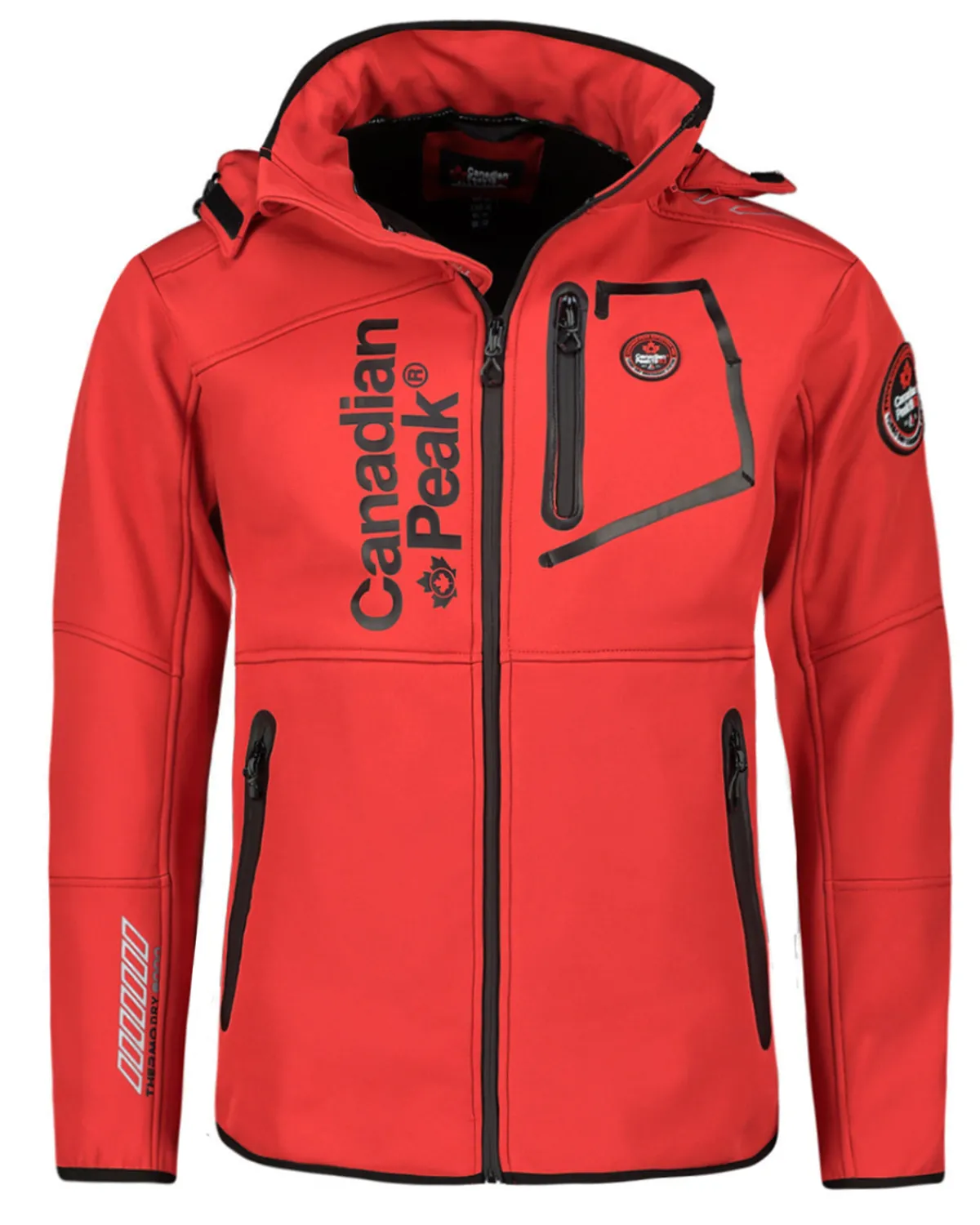 Canadian Peak Royteak softshell-takki - /Musta Punainen New
