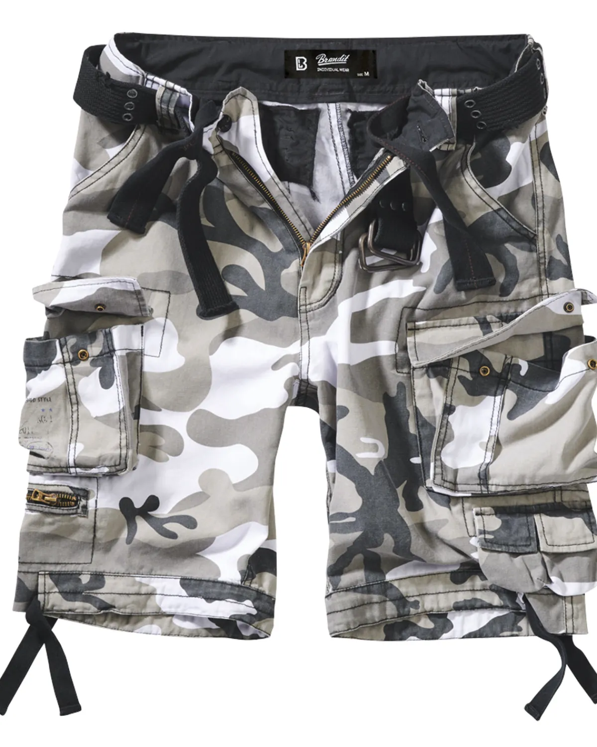 Brandit Savage reisitaskushortsit - Valkoinen Camo Outlet