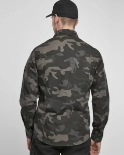Brandit Slim worker kauluspaita - Tumma Camo Outlet