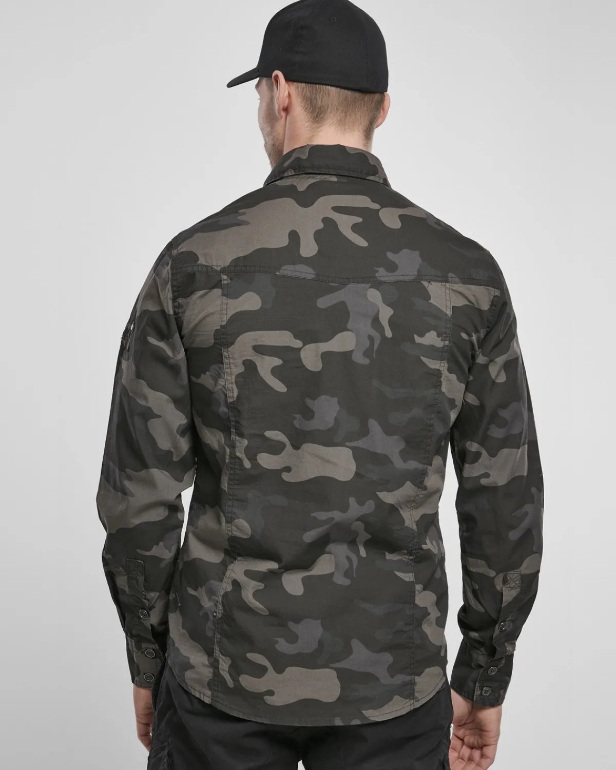 Brandit Slim worker kauluspaita - Tumma Camo Outlet