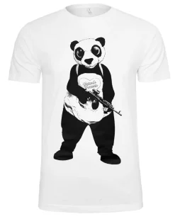 Print Shirt Suicide Squad Panda t-paita - Valkoinen Discount