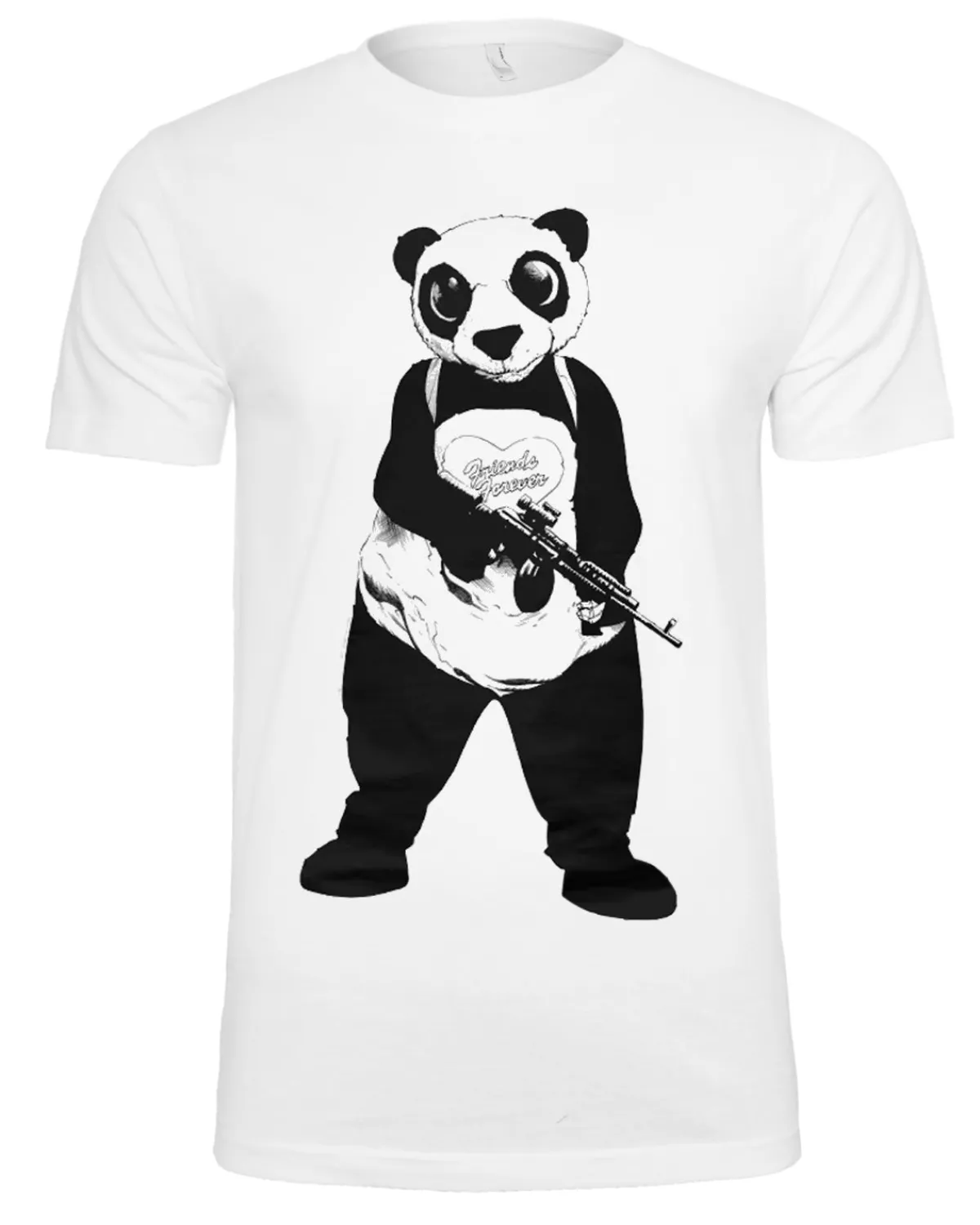 Print Shirt Suicide Squad Panda t-paita - Valkoinen Discount