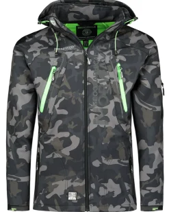 Geographical Norway Techno softshelltakki - Camo/Vihreä Sale