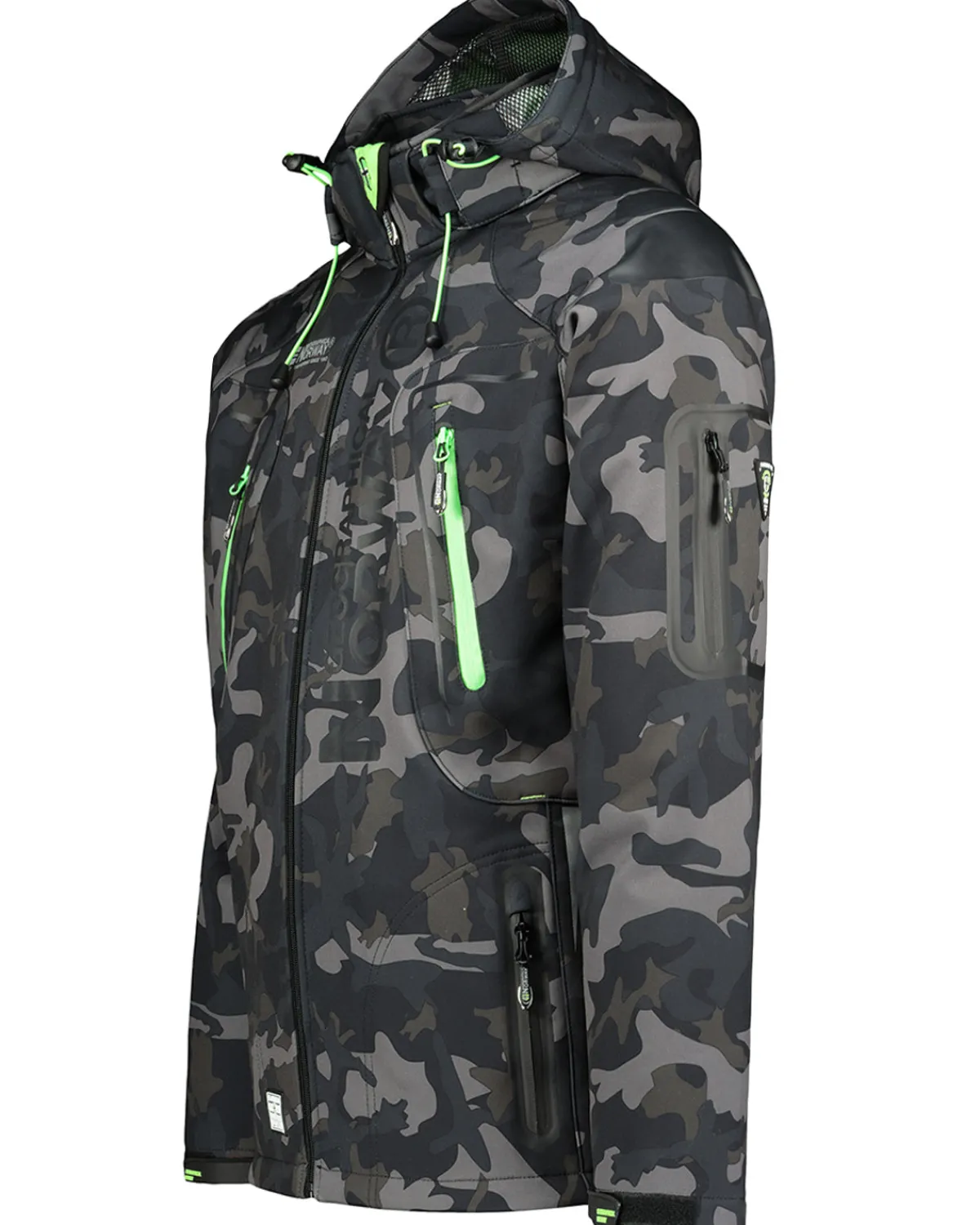 Geographical Norway Techno softshelltakki - Camo/Vihreä Sale