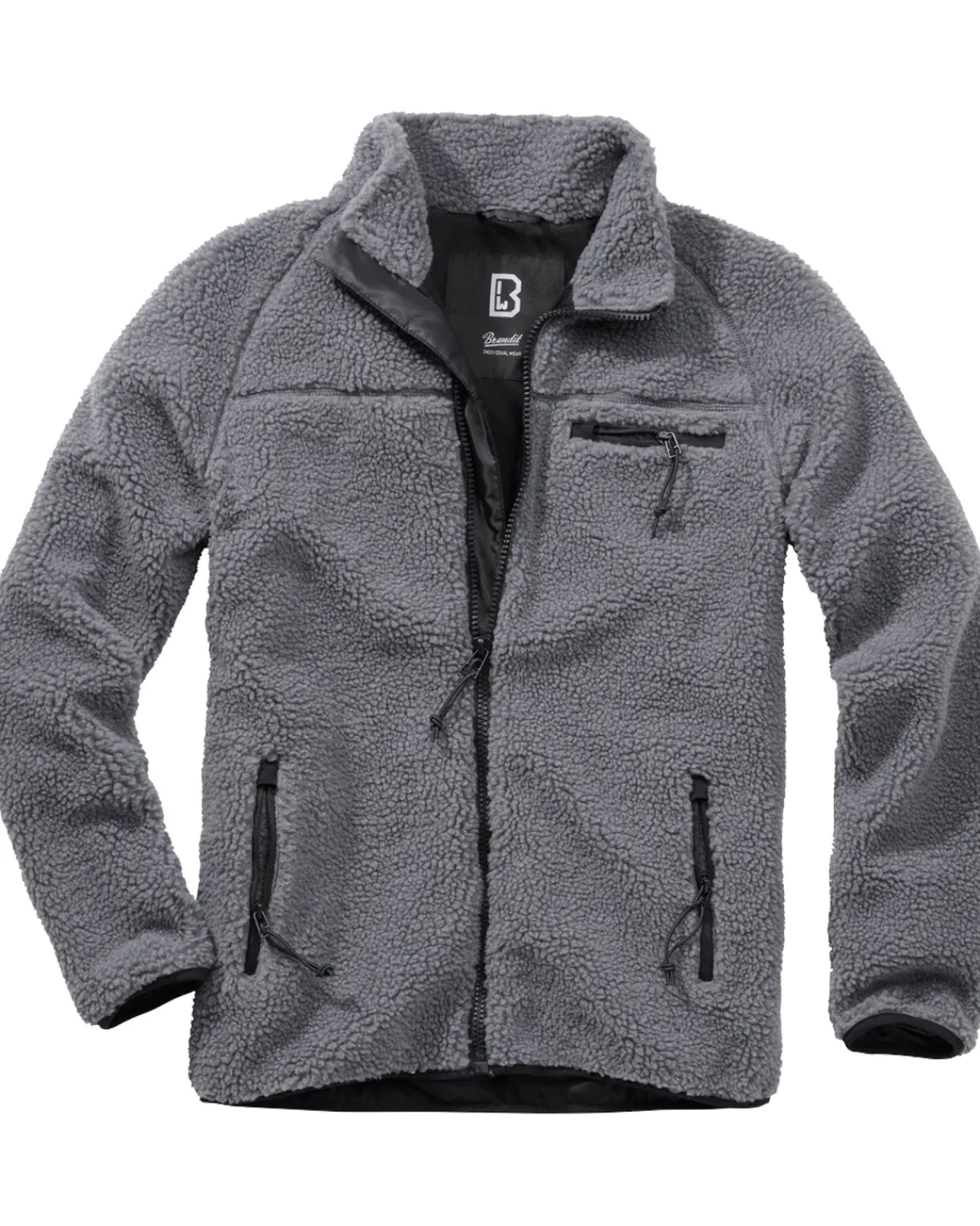 Brandit Teddyfleece takki - Harmaa Online