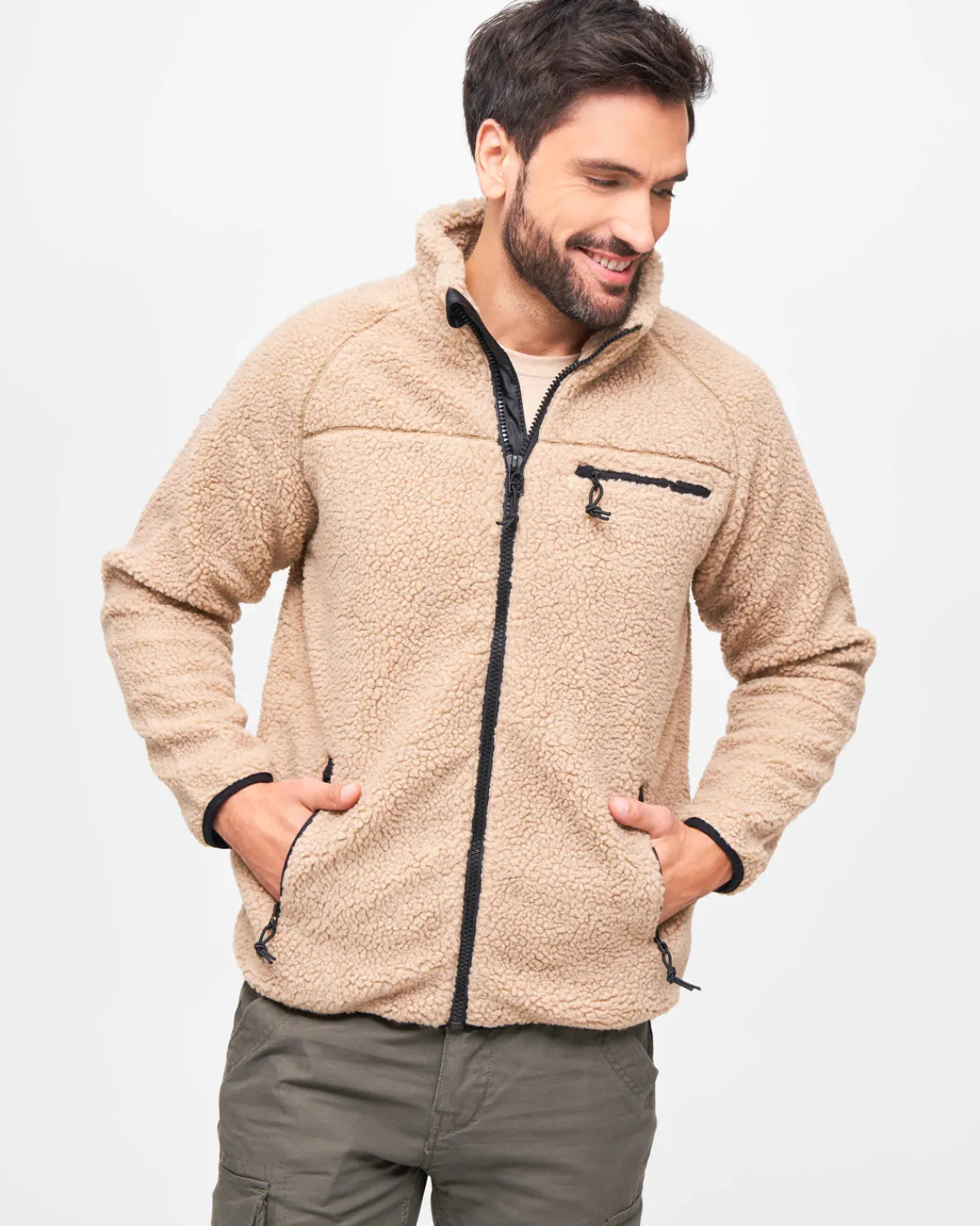 Brandit Teddyfleece takki - Kameli New