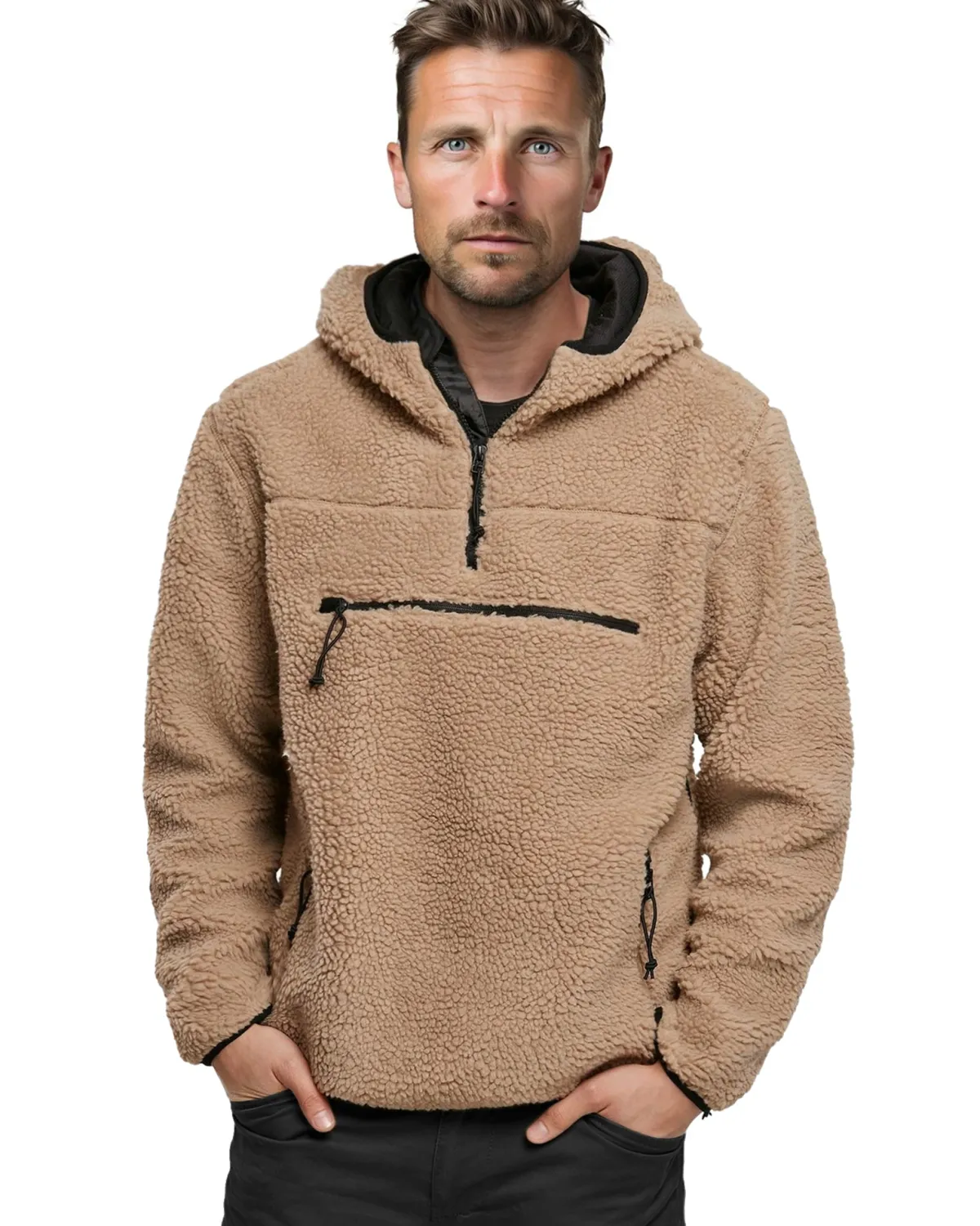Brandit Teddyfleece Worker huppari - Kameli Hot
