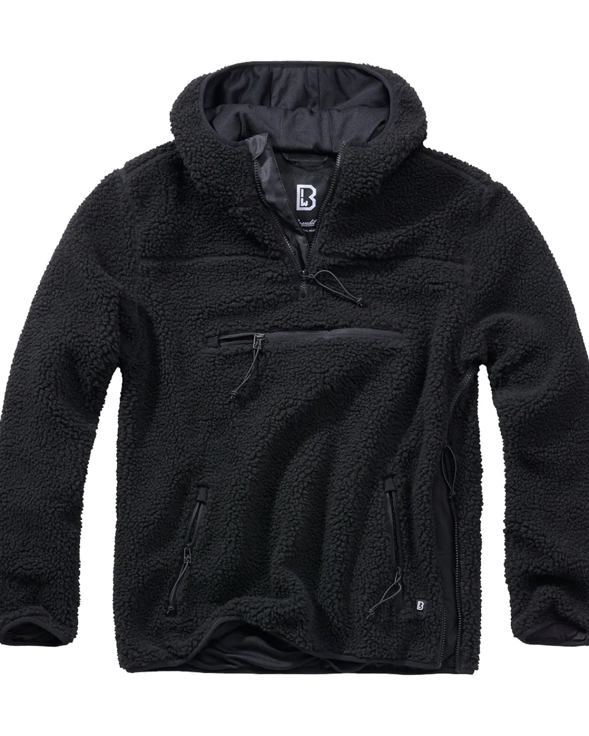 Brandit Teddyfleece Worker huppari - Musta Best