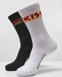 Urban Classics The Kiss sukat 2-pack - Musta/Valkoinen Online