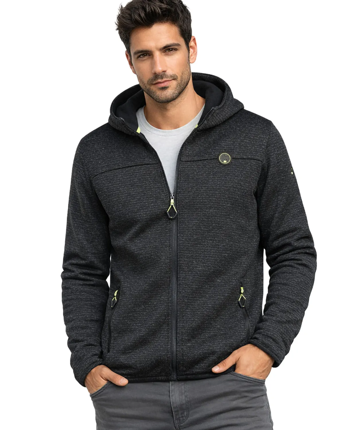 Geographical Norway Tobias fleecetakki - Tummanharmaa Discount