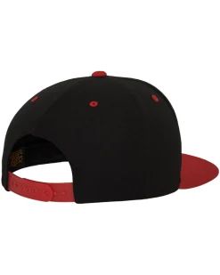 FLEXFIT 2-Tone classic snapback - Musta/Punainen Sale