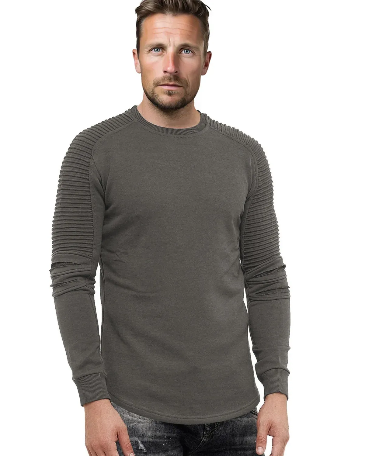 Rusty Neal Torn pitkähihainen - Tummanharmaa