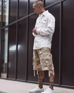 Brandit Urban legend reisitaskushortsit - Vaalea camo Clearance