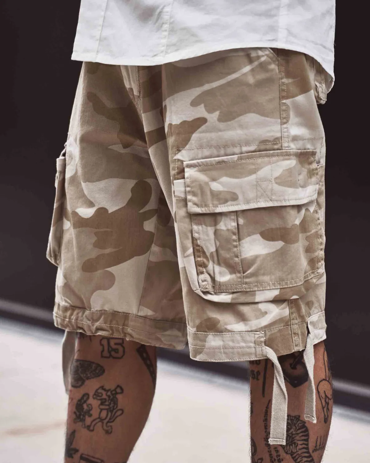 Brandit Urban legend reisitaskushortsit - Vaalea camo Clearance