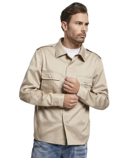 Brandit US kauluspaita - Beige Discount