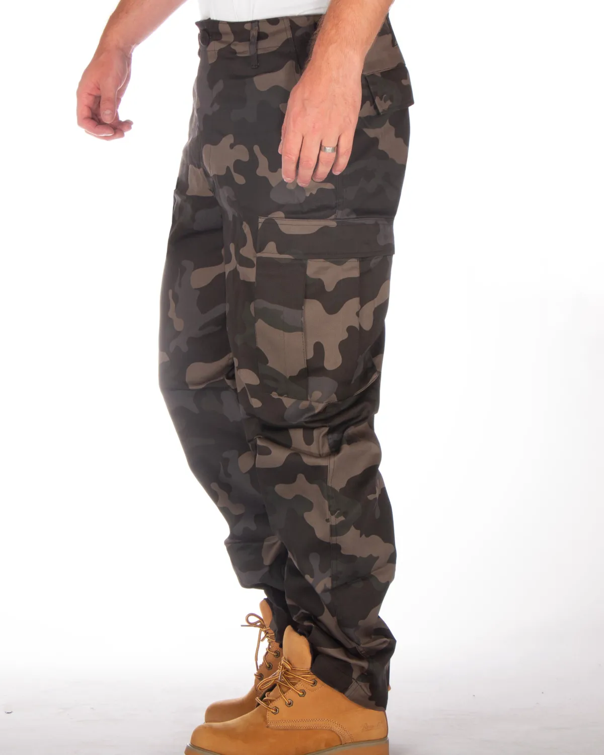Brandit US Ranger reisitaskuhousut - Tumma Camo Best
