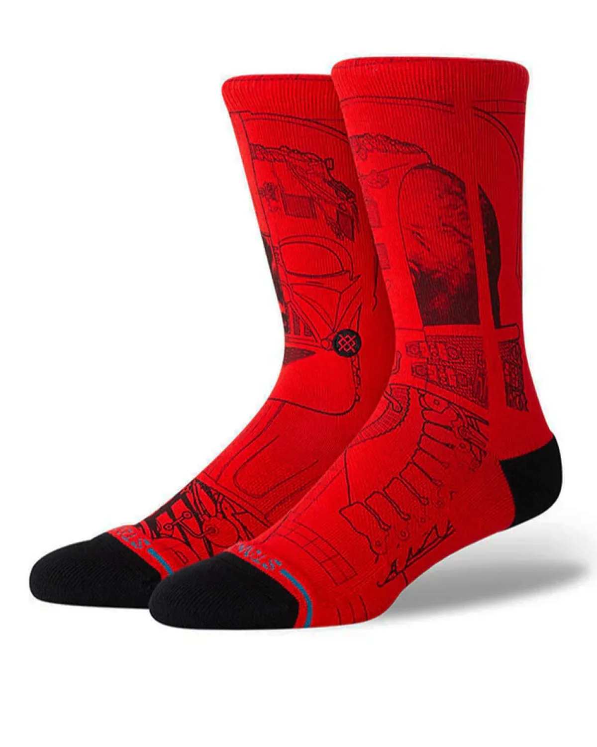Stance Vader SW Crew sukat - Punainen Sale