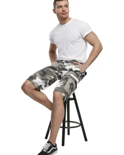Brandit Vintage reisitaskushortsit - Valkoinen Camo Discount